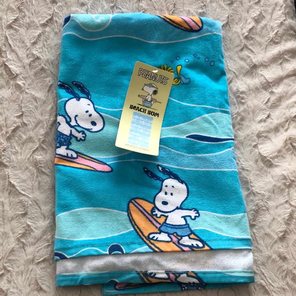 Peanuts Snoopy Surf BEACH Towel